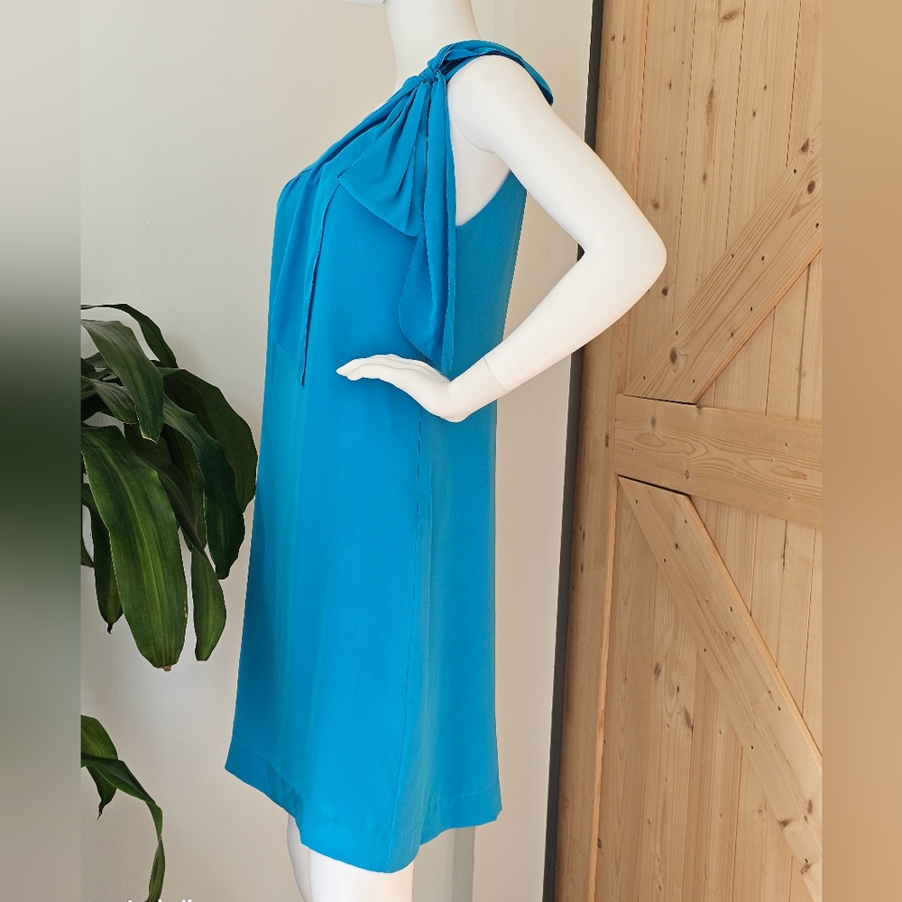 BANANA REPUBLIC Trina Turk Collection 2012 Size 4 100% Silk Light Blue‎ Dress - Picture 9 of 10